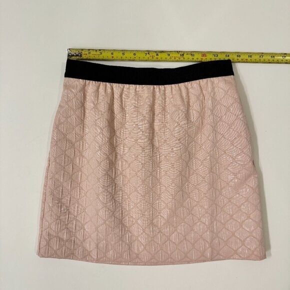 Loft Petites - Shimmer Metallic Mini Skirt in Pink and Black - Picture 9 of 10